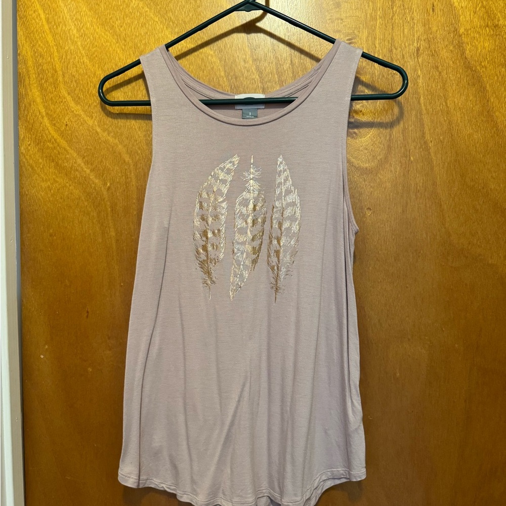 Old Navy Tank Top with Feather Print
